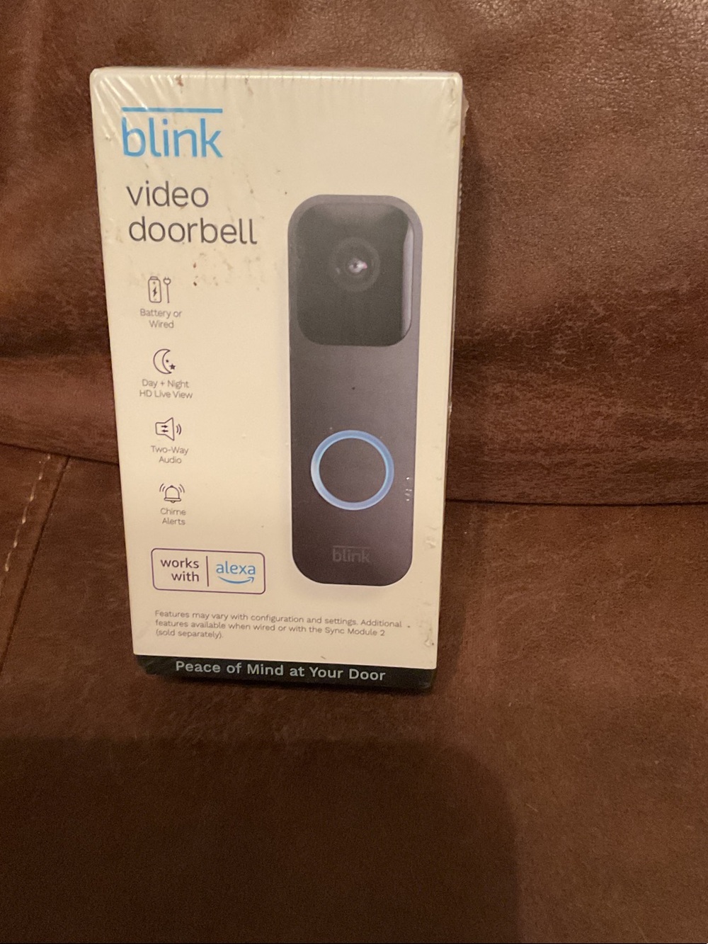 Blink Video Doorbell - Black new in the box. Works with Alexa